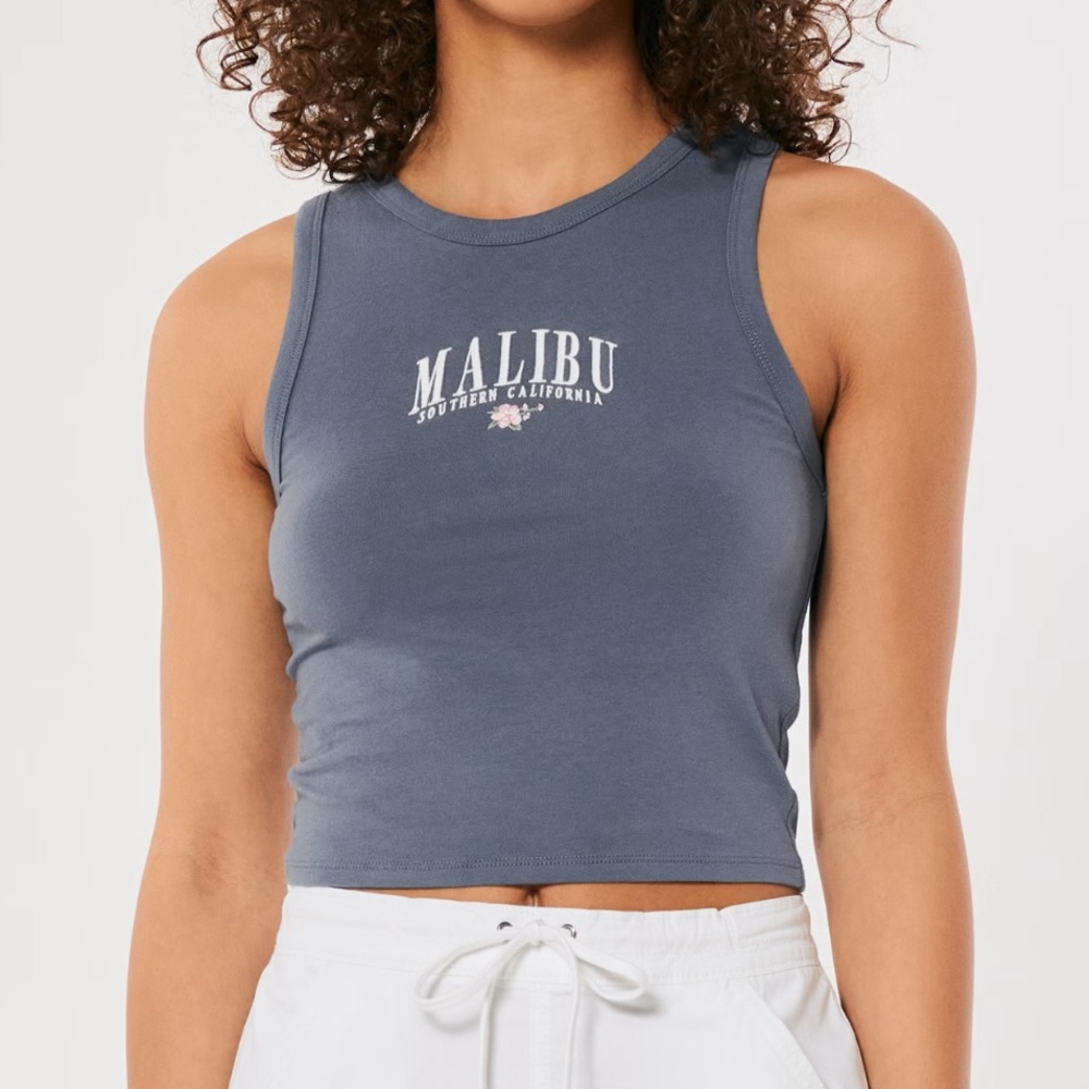 Hollister High-Neck Malibu Graphic Tank